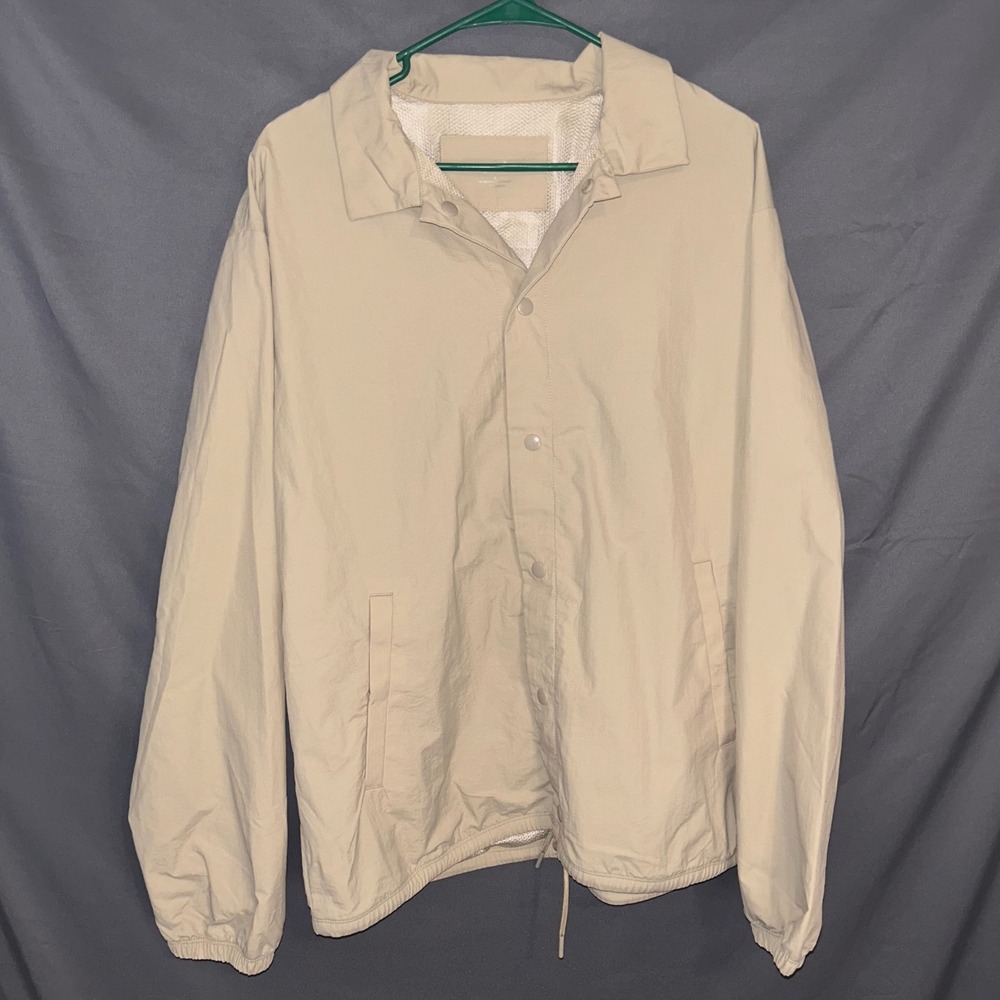 Old Navy‎ Active Tan Water Repellent Golf Coaches A Stones Throw Size Large